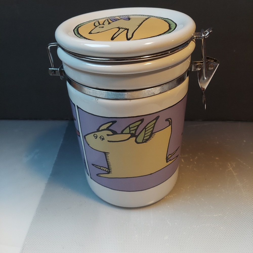 Ursula Dodge locking cannister collection good dog